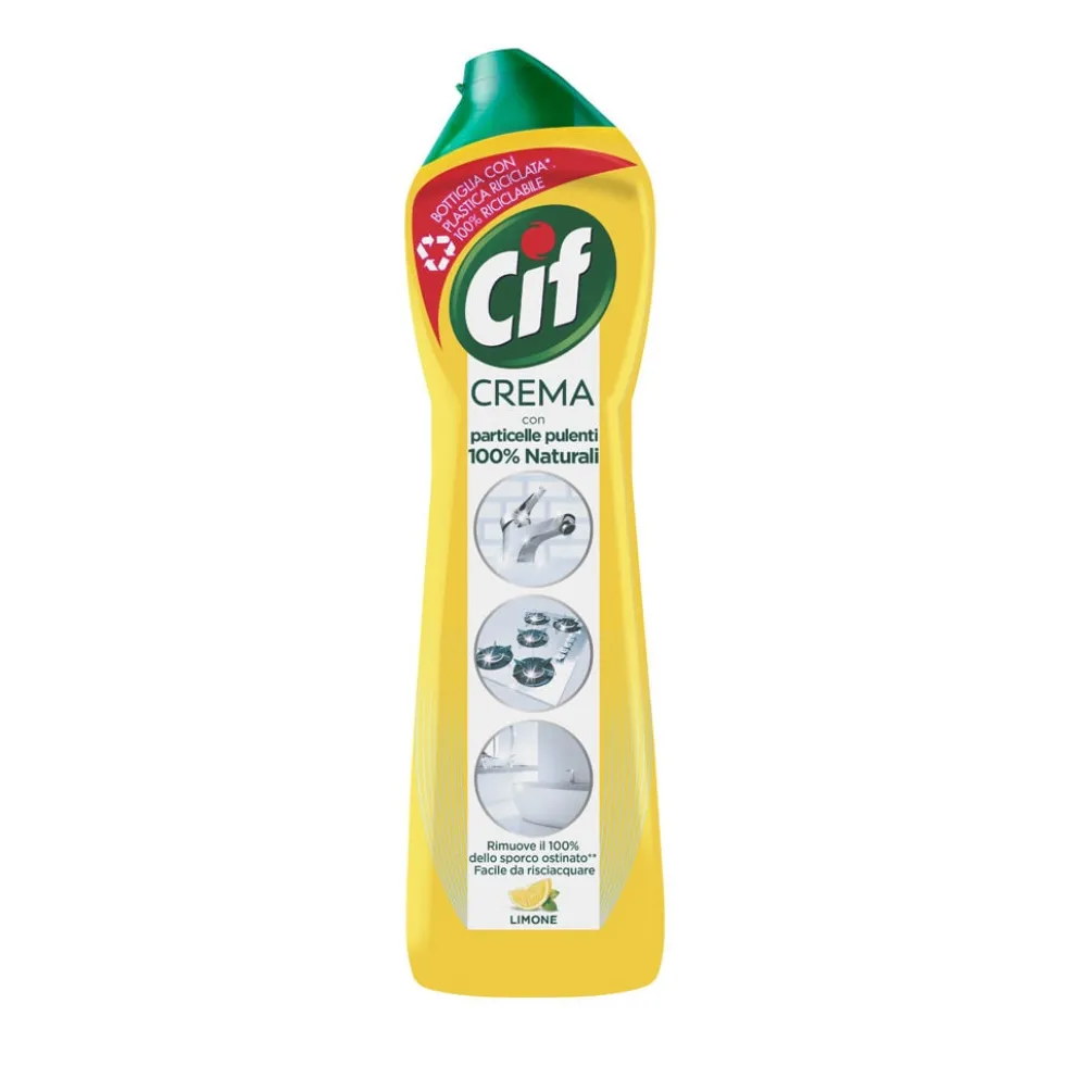 Cif Crema al Limone con Particelle 100% Naturali 500 ml
