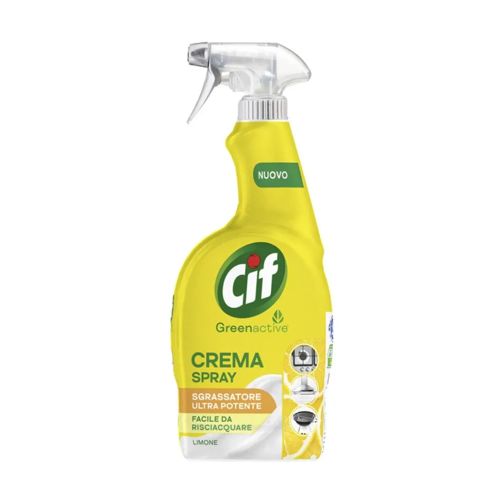 Cif Crema Spray Green Active Sgrassatore al Limone 650 ml
