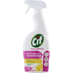 Cif Spray Attivo con Candeggina 100% Igienizzante Limone 650 ml
