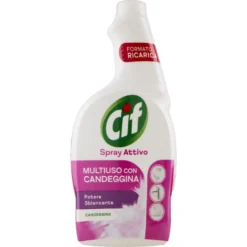 Cif Spray Attivo con Candeggina 100% Igienizzante Ricarica 650 ml
