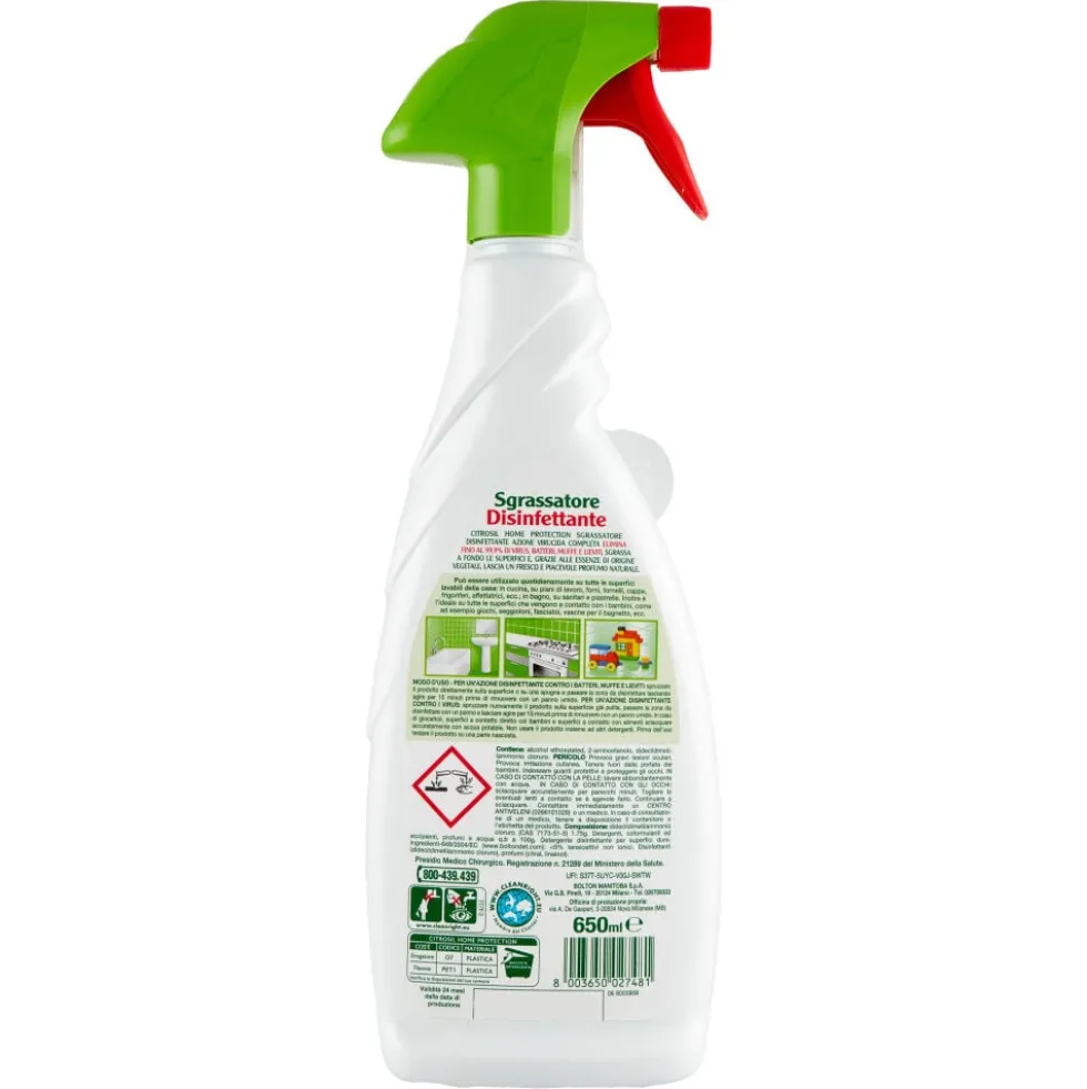 Citrosil Sgrassatore Disinfettante 650ml