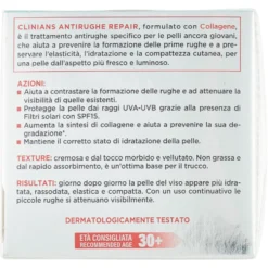 Clinians Antirughe Repair Giorno Trattamento Rassodante Collagene con Estratto di Melograno 50 ml