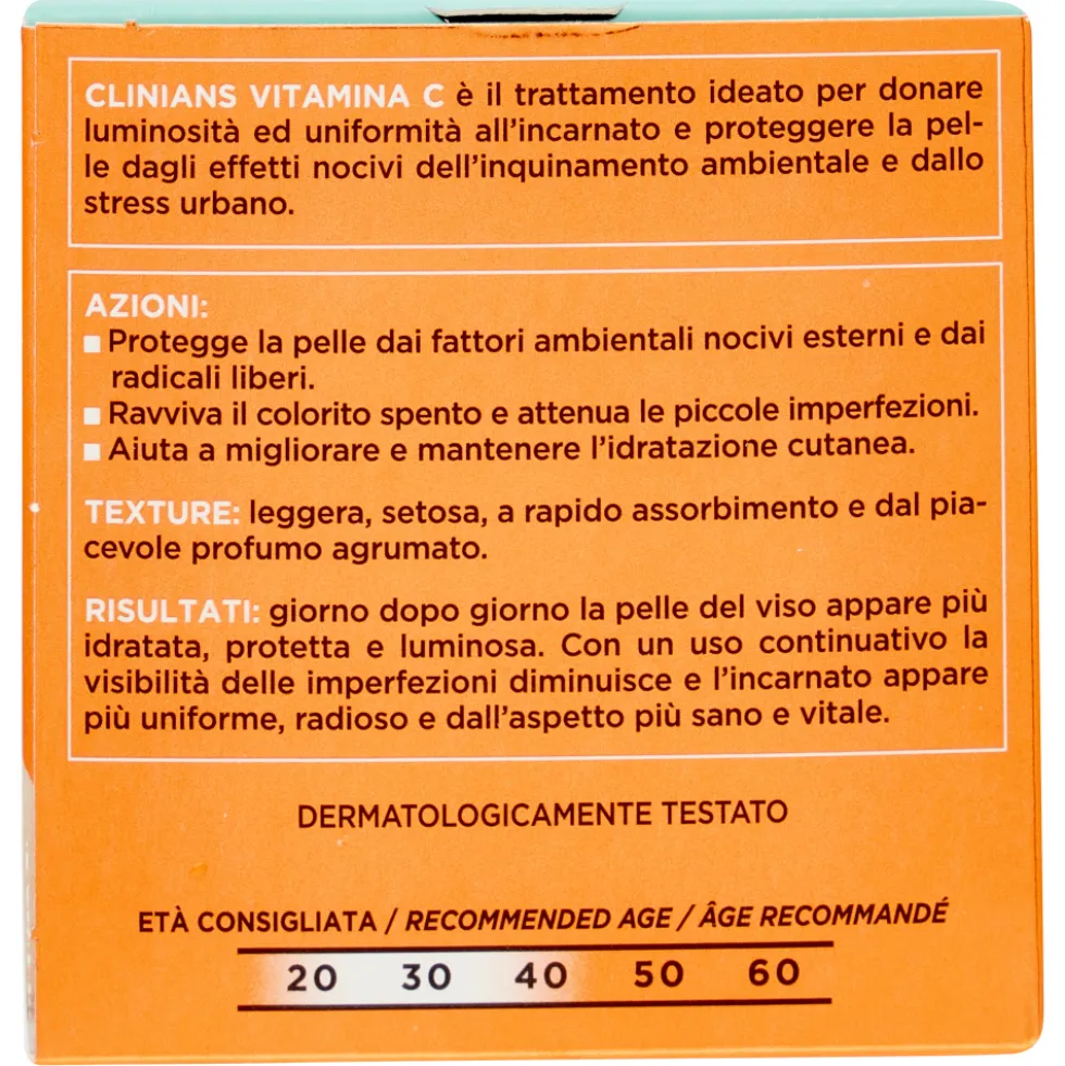 Clinians Vitamina C Trattamento Illuminante Spf 15 50 ml