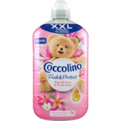 Coccolino Ammorbidente Concentrato Tiarè e Frutti Rossi 76 Lavaggi