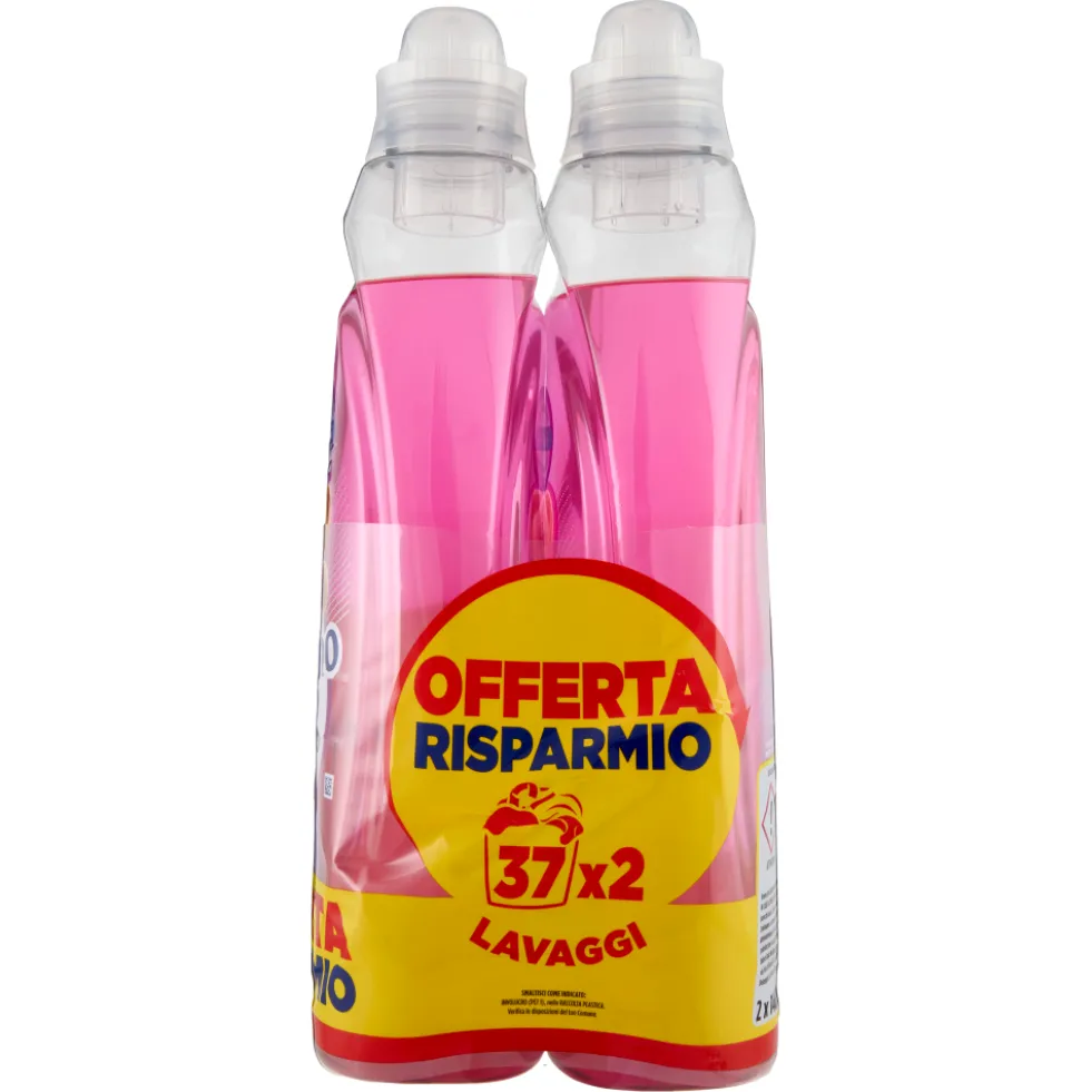 Coccolino Wonder Wash Detersivo Ultra Care Bipacco 2x37 Lavaggi