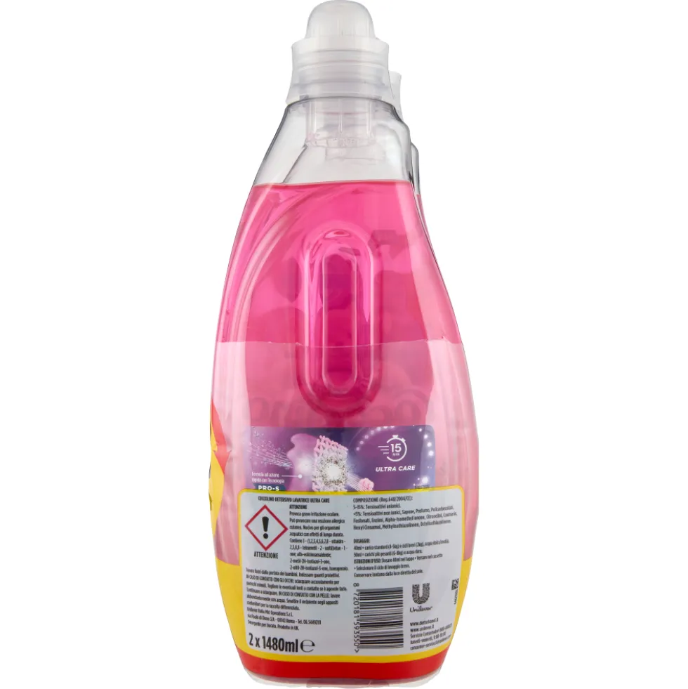 Coccolino Wonder Wash Detersivo Ultra Care Bipacco 2x37 Lavaggi