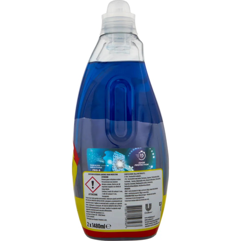 Coccolino Wonder Wash Detersivo Odor Protection Bipacco 2x37 Lavaggi