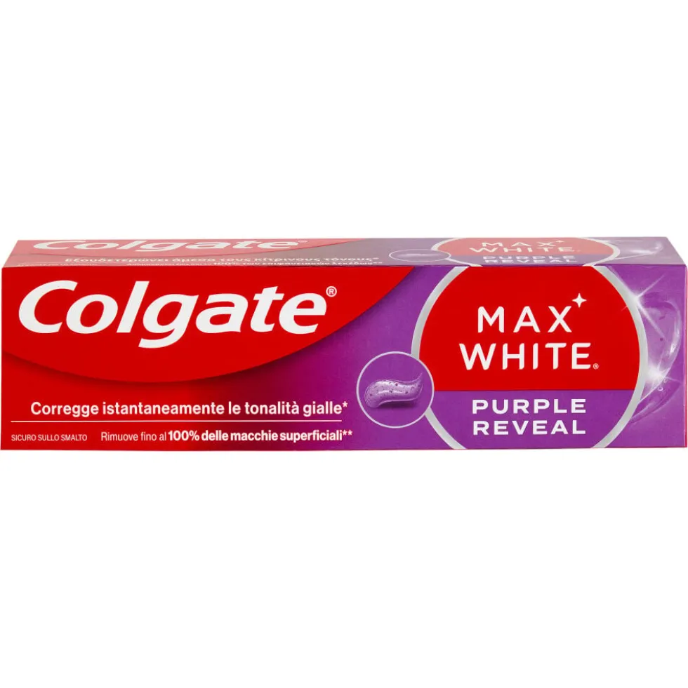 Colgate Max White Purple Reveal Dentifricio Sbiancante 75 ml