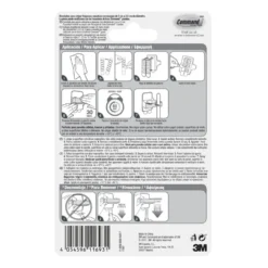 Command™ Gancio Adesivo da Parete per Scope Colore Bianco