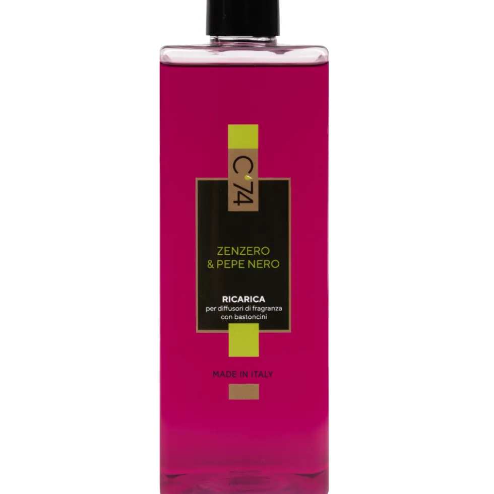 C'74 Ricarica Diffusori di Fragranza Zenzero & Pepe Nero 500 ml