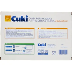 Cuki Cuoce Carta Forno Avana per Friggitrice ad Aria 25 Fogli Preforati