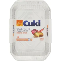 Cuki Vaschette in Alluminio 2 Pezzi