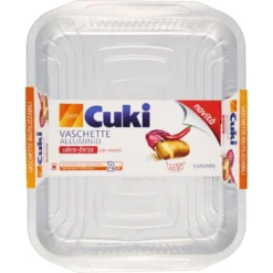 Cuki Vaschette in Alluminio 2 Pezzi 12 Porzioni