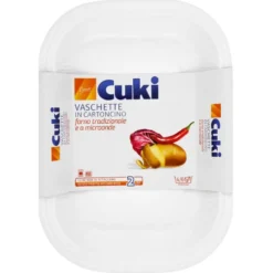 Cuki Vaschette in Cartoncino 2 Pezzi 4/6 Porzioni