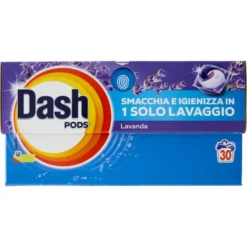 Dash Pods Detersivo Lavatrice In Capsule, Lavanda, 30 Lavaggi 588 g