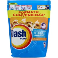 Dash Pods Detersivo Lavatrice In Capsule Ambra 50 Lavaggi