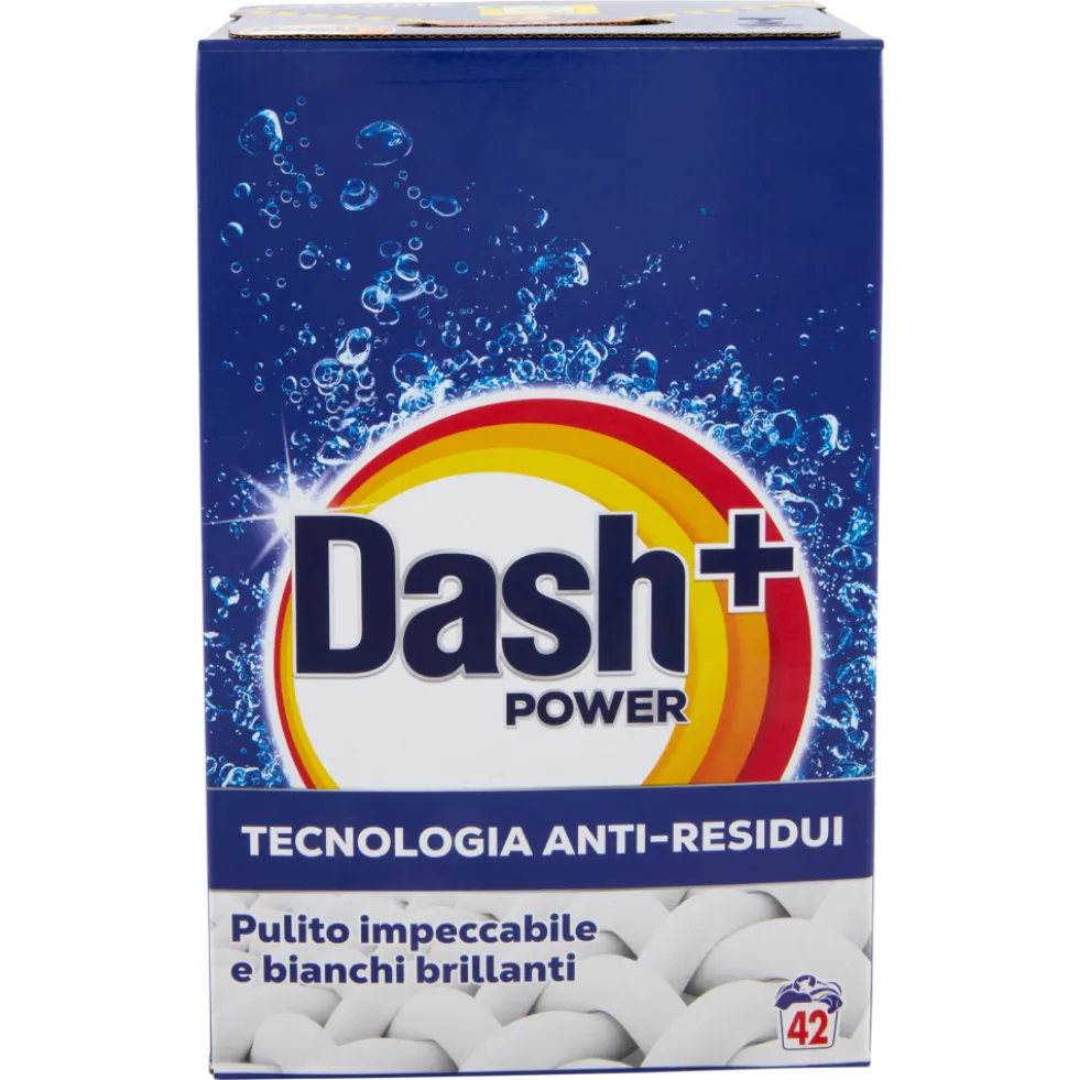 Dash Power Detersivo Lavatrice Polvere Tecnologia Anti-Residui 42 Lavaggi