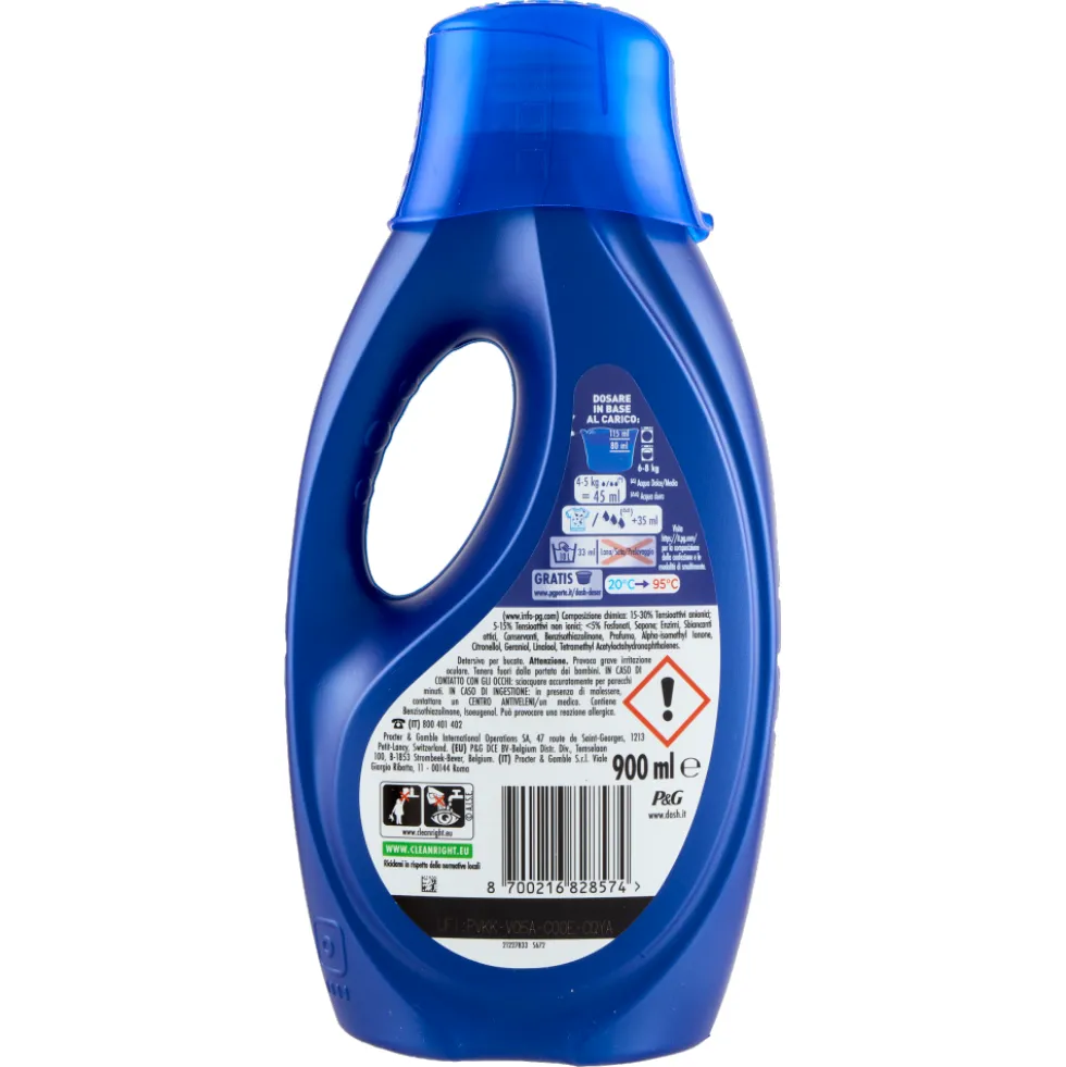 Dash Power Detersivo Lavatrice Liquido Azione Extra Smacchiante 20 Lavaggi