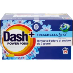Dash Power Pods Detersivo Lavatrice Capsule + Tocco Lenor Risveglio Primaverile 19 Lavaggi