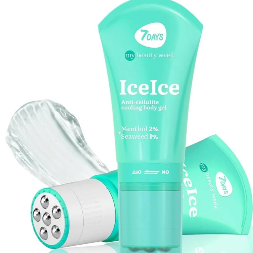7Days Crema Anticellulite Gel Corpo Rinfrescante con Massaggiatore 130 ml