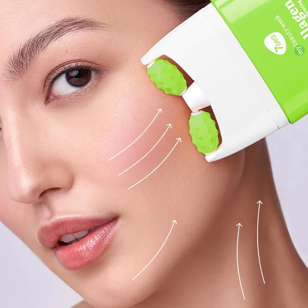 7Days Crema Viso Idratante Anti-age con Ceramide e Roller Massaggiatore 80 ml