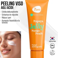 7Days Gel Peeling Viso Acido Glicolico e Lattico 80 ml