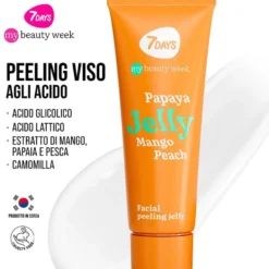 7Days Gel Peeling Viso Acido Glicolico e Lattico 80 ml