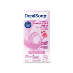 Depilsoap Strisce Depilatorie Viso Pelli Sensibili 20pz