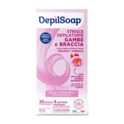 Depilsoap Strisce Depilatorie Corpo Pelli Sensibili 20pz