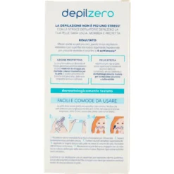 Depilzero Strisce Depilatorie Viso 20 Strisce + 4 Salviettine