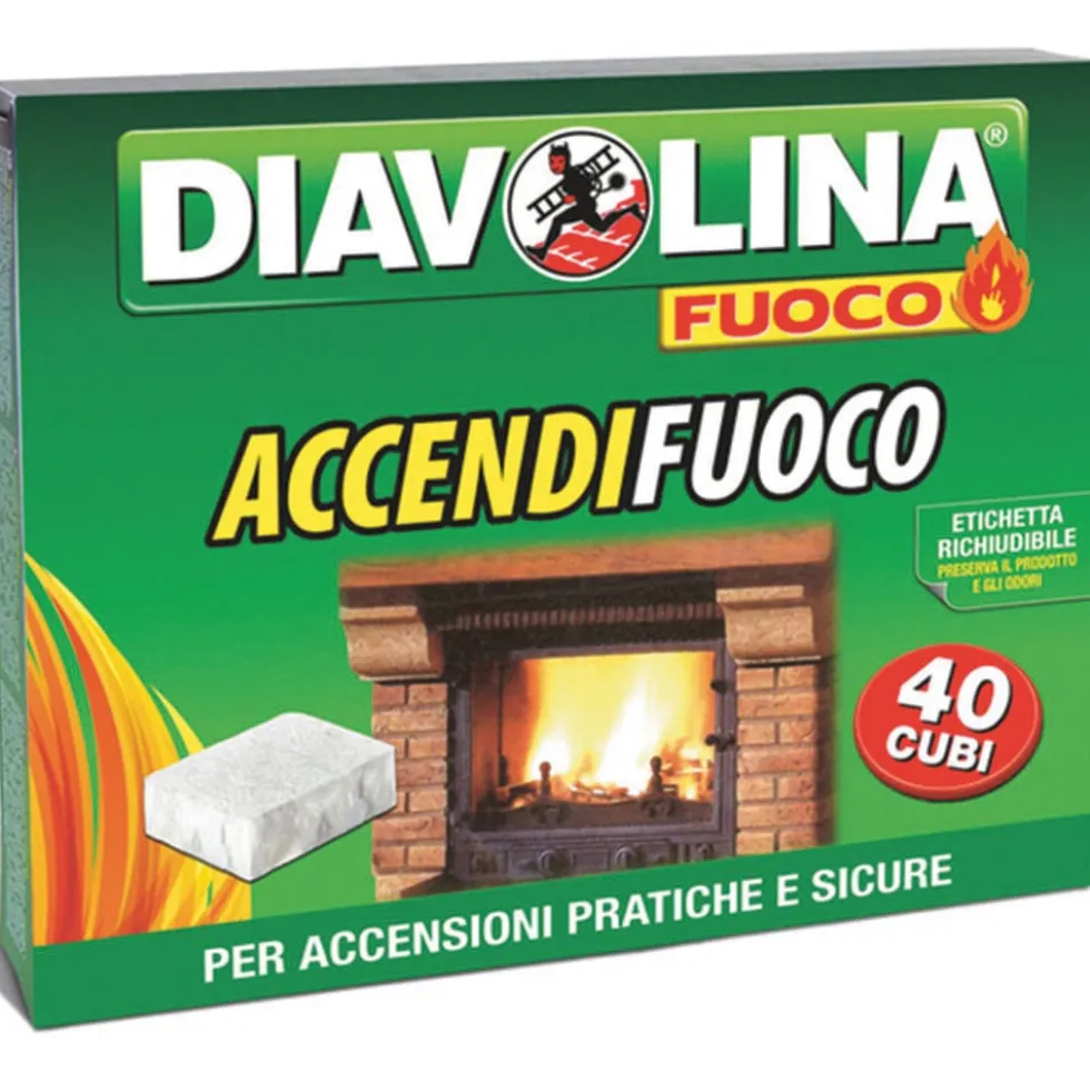 Diavolina Accendifuoco 40 Cubi