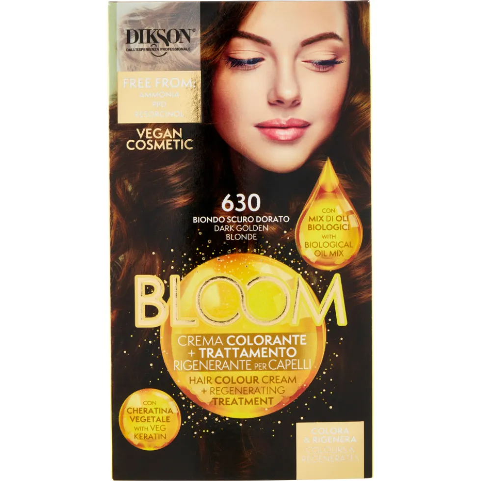 Dikson Bloom Crema Colorante 630 Biondo Scuro Dorato