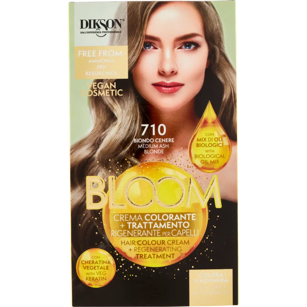Dikson Bloom Crema Colorante 710 Biondo Cenere