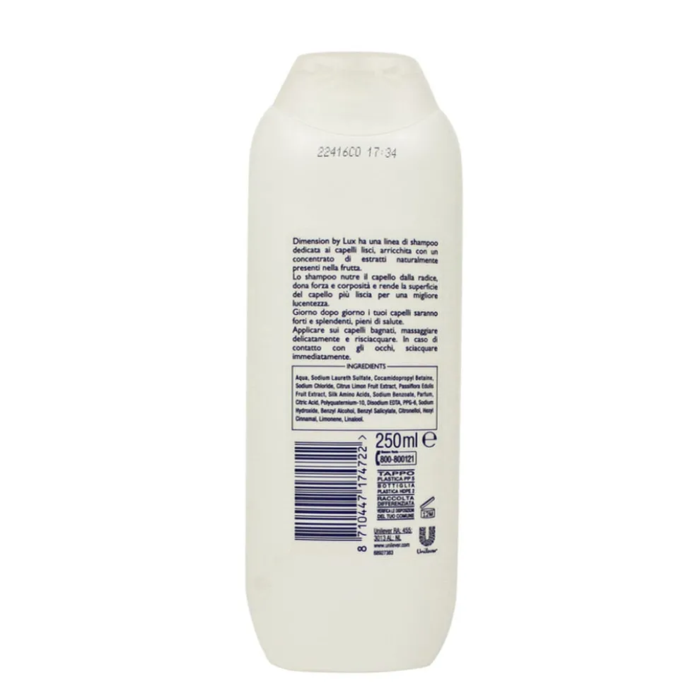 Dimension Shampoo 2in1 Capelli Lisci 250 ml
