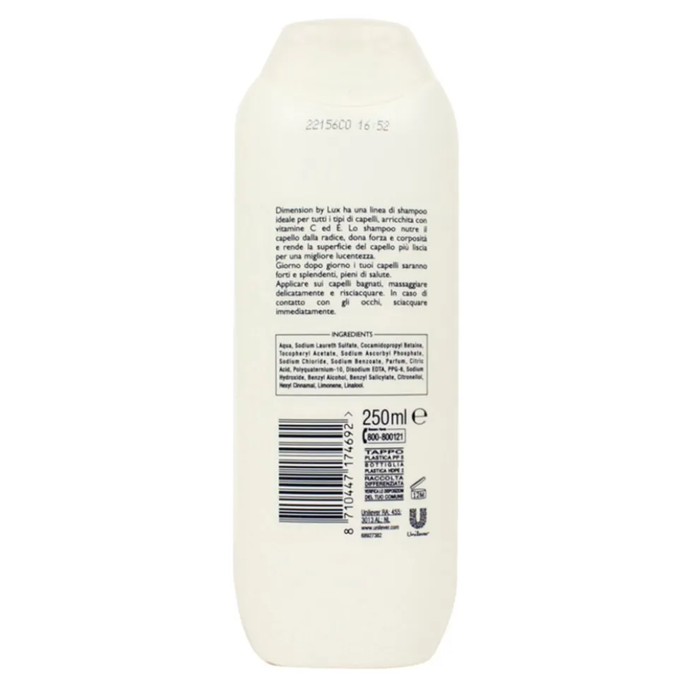 Dimension Shampoo 2in1 Tutti i Tipi di Capelli 250 ml