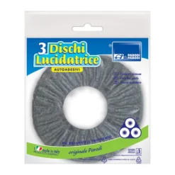 Discolux Lucidatrice Lana Acciaio, Set da 3 Pezzi