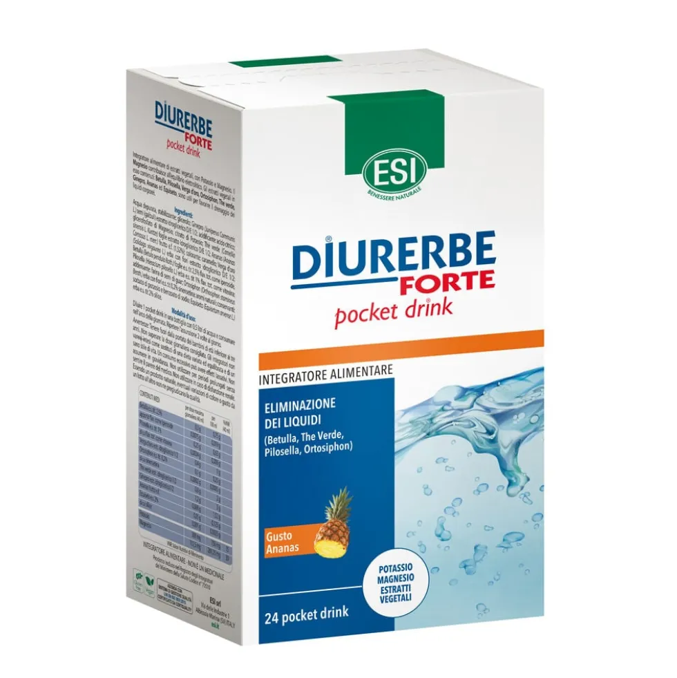 Diurerbe Forte 24 Pocket Drink Gusto Ananas