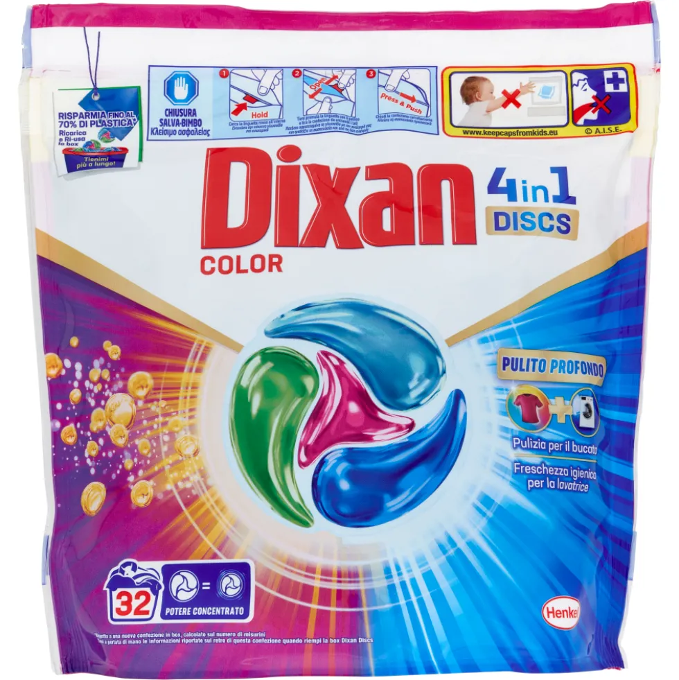 Dixan Discs Color 32 Pz
