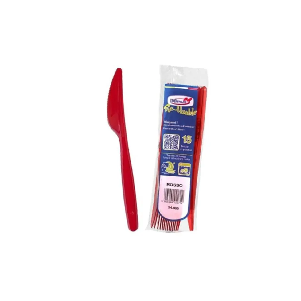 Dopla Coltelli Compact Rosso 15 pezzi