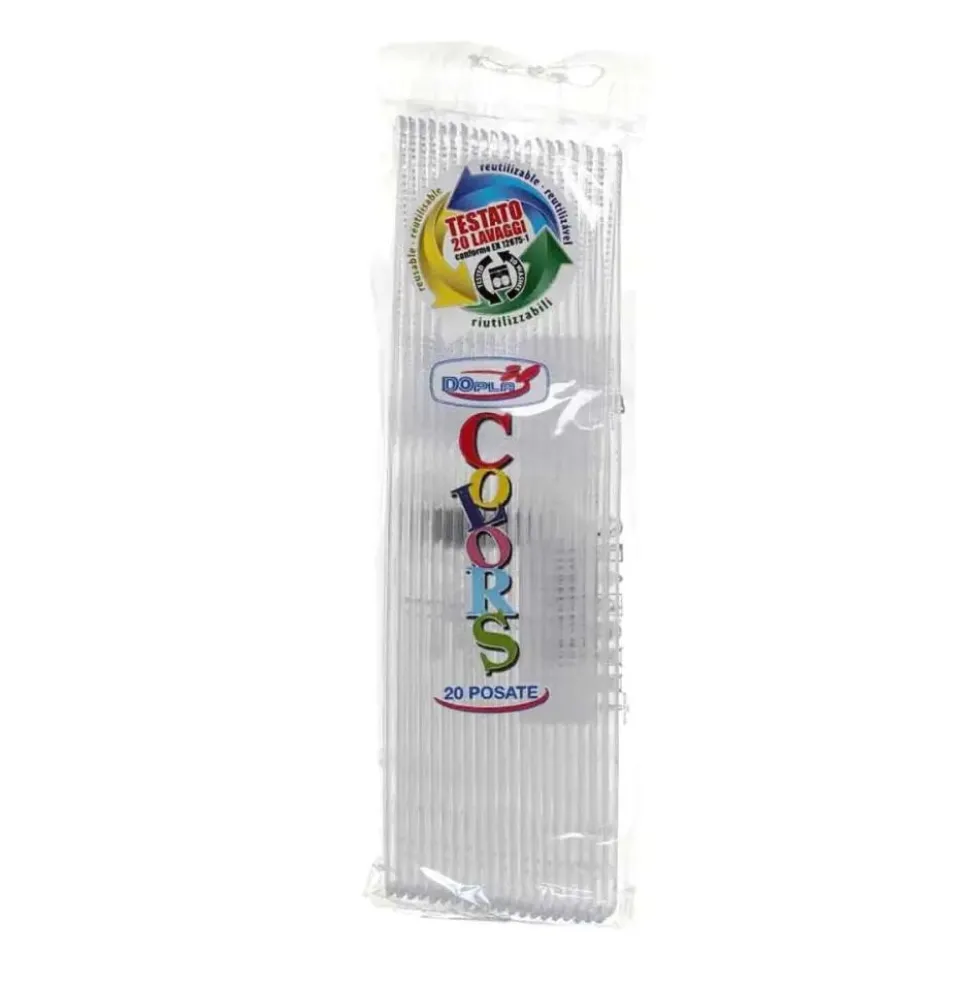 Dopla Coltelli Plastica Riutilizzabili 20 pz
