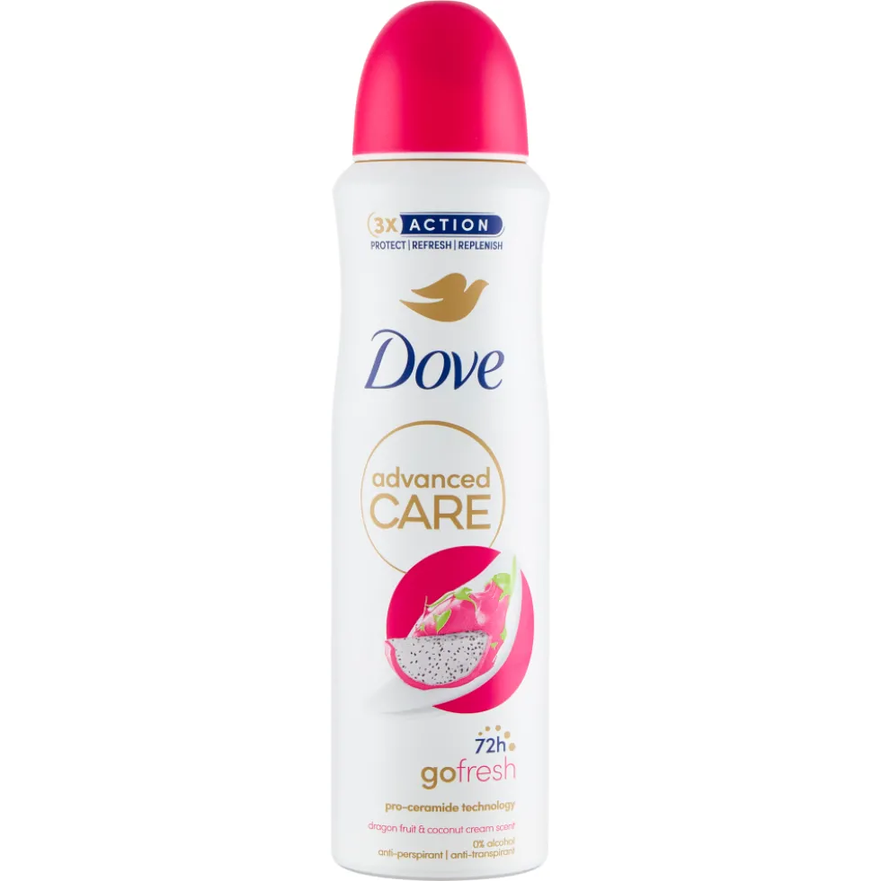 Dove Advanced Care Go Fresh Dragon Fruit & Coconut Cream Scent Anti-Perspirant 150 ml