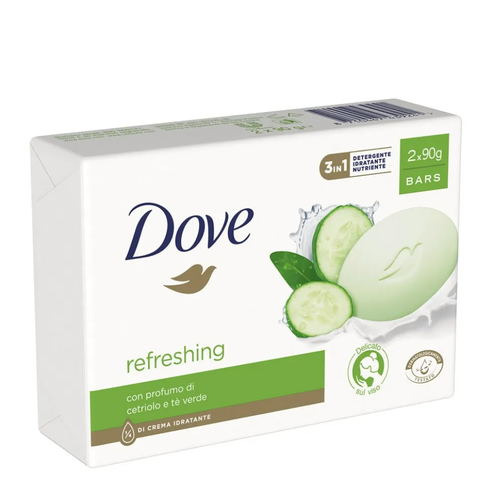 Dove Go Fresh Touch Beauty Cream Cetriolo e Te Verde 90gr 2 Pezzi