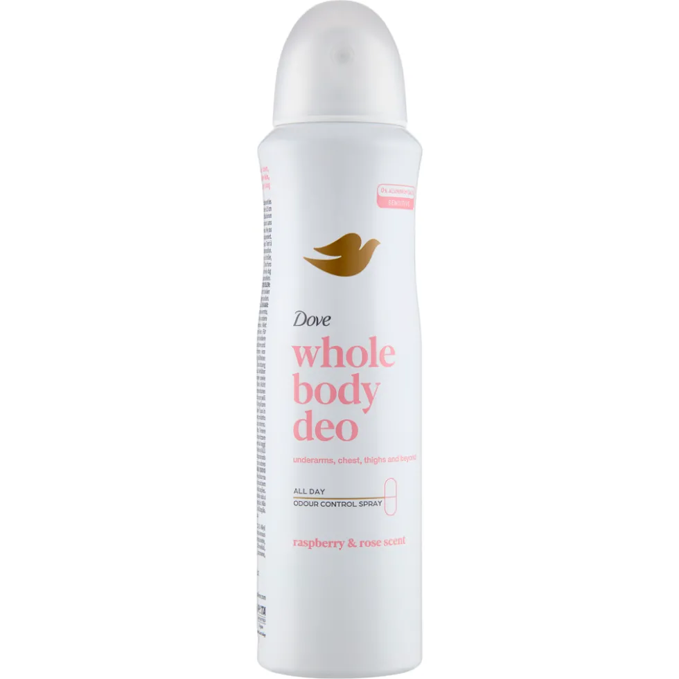 Dove Whole Body Deo Sensitive Raspberry & Rose Scent 150 ml