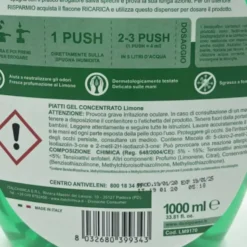 Dual Power Gel Piatti Limone 1000 ml
