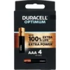 Duracell Optimum AAA Batterie Stilo Alcaline 1.5 V LR03 MX2400 Confezione da 4