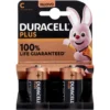 Duracell Plus C Batterie Mezza-Torcia Alcaline 1.5V LR14 MX1400 Confezione da 2