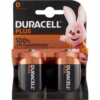 Duracell Plus D Batterie Torcia Alcaline 1.5V LR20 MN1300 2 Pile