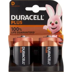 Duracell Plus D Batterie Torcia Alcaline 1.5V LR20 MN1300 2 Pile