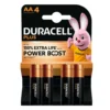 Duracell Plus PowerBoost Batterie Alcaline AA Stilo 4 Pezzi