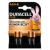 Duracell Plus Powerboost Batterie Alcaline AAA Mini Stilo 4 Pezzi